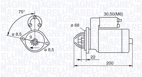 MAGNETI MARELLI Starteris 063521074920